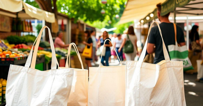 Sacolas recicláveis como solução sustentável para o meio ambiente