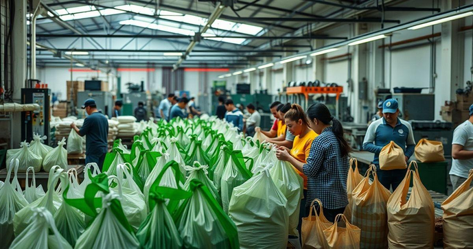 Descubra as Vantagens das Sacolas Recicladas em Fábricas