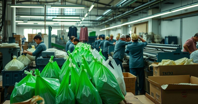 Como Sacolas Recicladas Transformam a Indústria: O Papel das Fábricas
