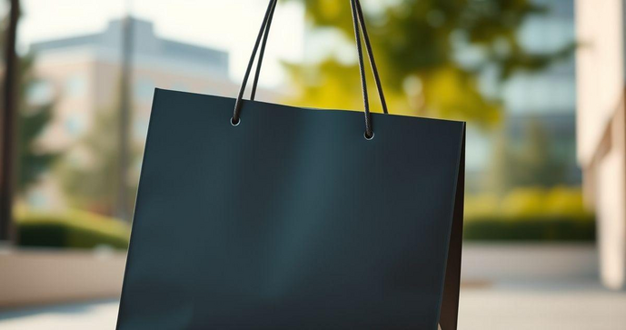 Sacola Alça Vazada Lisa como uma Opção Prática e Estilosa para Compras