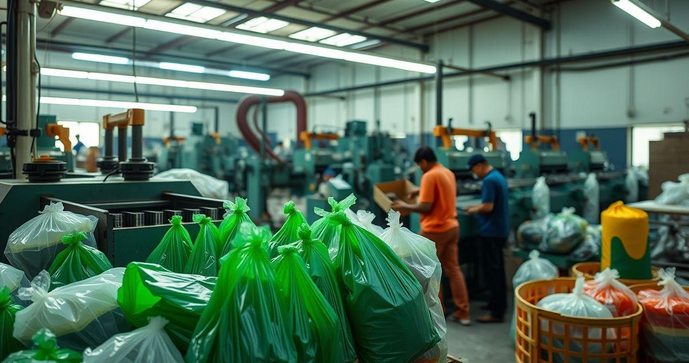 Como uma Fábrica de Sacolas Plásticas Recicladas Contribui para a Sustentabilidade